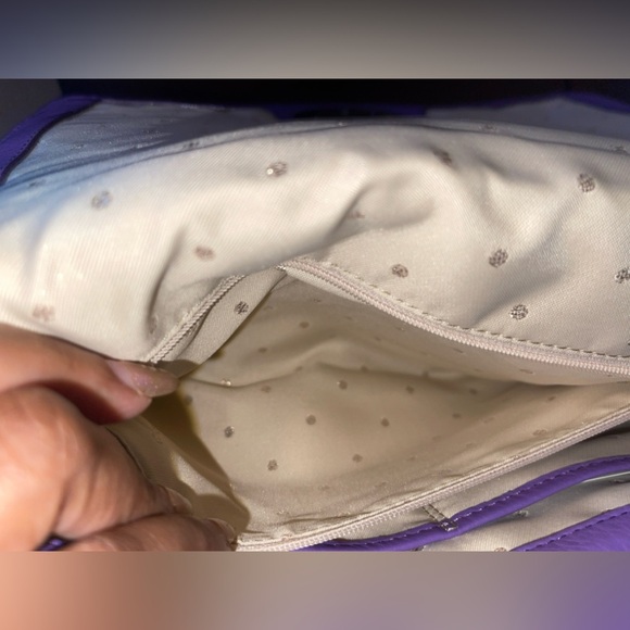 Kate Spade Purple Quilted Pale Gold Coast Meadow Shoulder Bag NWT full inclusion - Picture 13 of 15